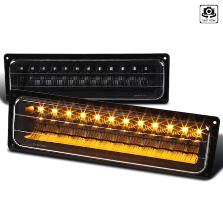 Spec-D Tuning 88-94 Chevrolet C10 LED Bumper Lights LB-C1088JMLED-RS